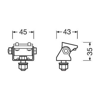 Osram LED Werklamp Mounting Kit PX LEDPWL ACC 101