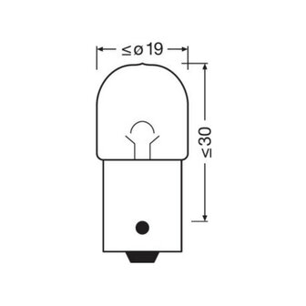 Osram Gloeilamp 24V Original Line R5W BA15d 10 Stuks