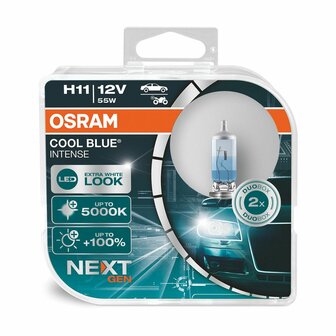 Osram H11 12V 55W PGJ19-2 Cool Blue Intense (NEXT GEN) 2 Stuks