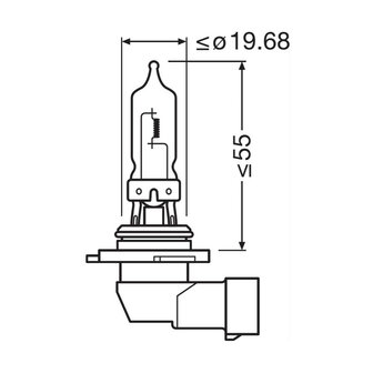 Osram HB3 Halogeenlamp 12V P20d Original Line