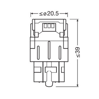 Osram W21/5W LED Retrofit Wit W3x16q 2 Stuks