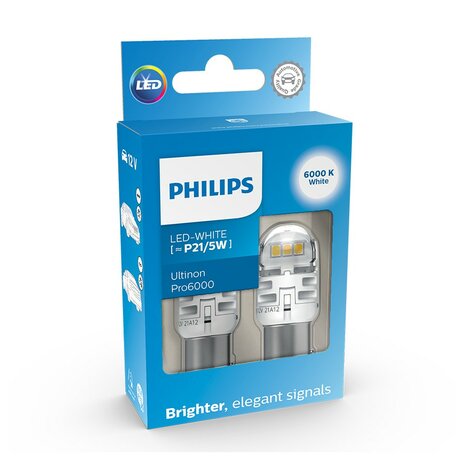 Philips P21/5W LED Retrofit Wit BAY15d 12V 2 Stuks