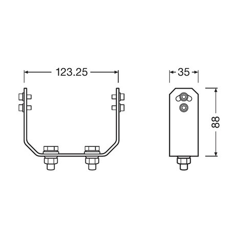 Osram LED Werklamp Mounting Kit PX LEDPWL ACC 102