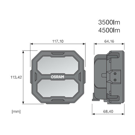 Osram LED Werklamp PX Cube Breedstraler 4500 LM